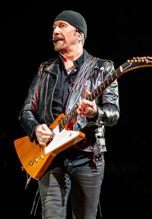 Dave Evans (The Edge), U2 Guitarist with Welsh Mam and Dad from Llanelli