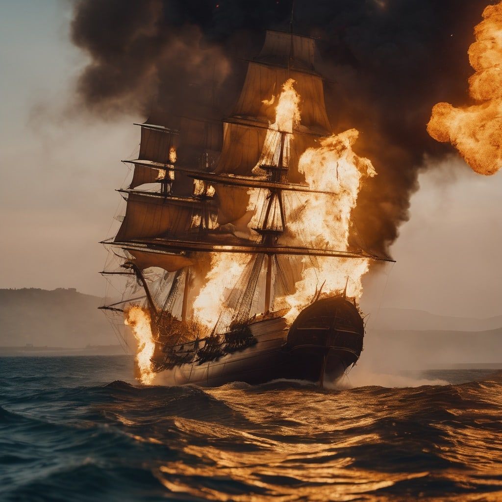 The fire at TREPASSY HARBOUR